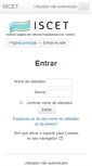 Mobile Screenshot of moodle.iscet.pt