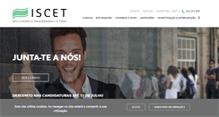 Desktop Screenshot of iscet.pt
