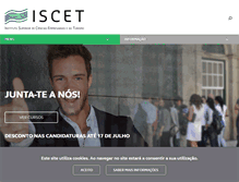 Tablet Screenshot of iscet.pt